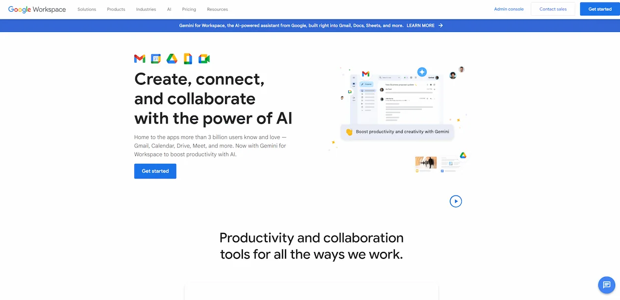 Google Workspace Αρχική Σελίδα Εργαλείο Ψηφιακού Μάρκετινγκ